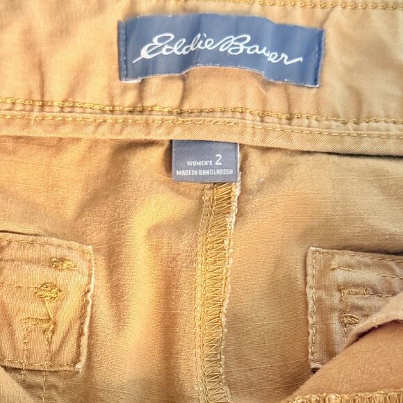 Eddie Bauer Women’s Khaki Pants Size 2 Comfort Stretch Bronze Brown 30x30 - Picture 5 of 8